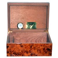 The North Dark Burl Humidor - 25 Cigar Capacity