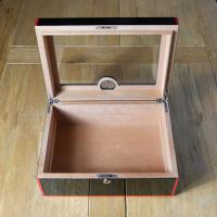 Myon Black & Red Glasstop Humidor - 100 Cigar Capacity