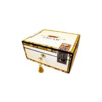 FATHERS DAY - Angelo Cigar Box Theme Humidor - up to 60 Cigar Capacity