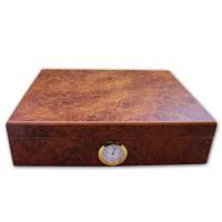 FATHERS DAY - Classic - Dark Burl - Desk Top Humidor - 20 Cigars Capacity
