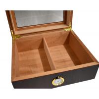 York Mahogany Glass Top Humidor - 30 Cigar Capacity