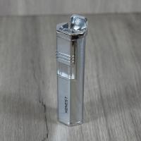 Honest Hutton Jet Flame Cigar Lighter with Cigar Punch - Chrome (HON69) - End of Line