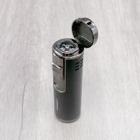 Honest Lewis Cigar Lighter - Black & Chrome (HON202)