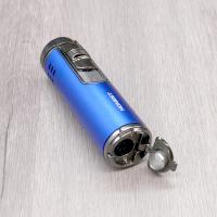 Honest Lewis Cigar Lighter - Blue & Chrome (HON203)