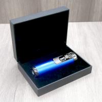 Honest Lewis Cigar Lighter - Blue & Chrome (HON203)