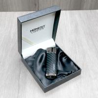 Honest Carroll Cigar Lighter - Black & Gunmetal Jet Lighter (HON219)