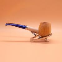 Missouri Corn Cob Imperial Blue Hardwood Bent Pipe