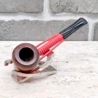 Jemar Principe Albert Kennedy 6mm Filter Red & Dark Wood Fishtail Pipe (JM208)