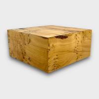 Jonathon Vaiksaar Natural Small Square Humidor - Yew - 40 Cigar Capacity