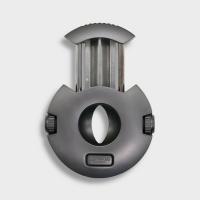 JiFeng V-Cut Cigar Cutter with Punch Cutters - Gunmetal