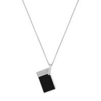 ST Dupont Lighter Necklace - Silver & Black