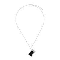ST Dupont Lighter Necklace - Silver & Black