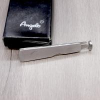 Angelo Brushed Stainless Knife with Pipe Tools and Pipe Engraving