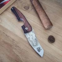 Les Fines Lames Le Petit - The Cigar Pocket Knife - Compass Series Dominican Republic Kingwood