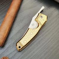 Les Fines Lames Le Petit - The Cigar Pocket Knife - 18K Gold Arabesque