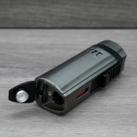 Eurojet Triple Jet Lighter with Punch Cut - Gunmetal