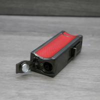 Eurojet Jet Lighter with Punch Cut and Rest - Gunmetal & Red