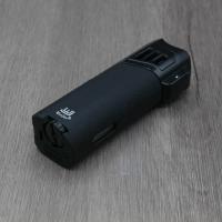Winjet 4 Jet Gas Lighter with Cigar Punch - Black