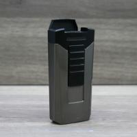 Eurojet Race Angled Twin Jet Flame Lighter - Gunmetal