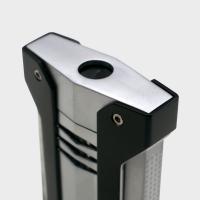 Winjet Torch Jet Lighter - Satin Chrome & Black
