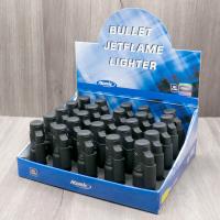 Atomic Rubber Jetflame Bullet Lighter - Black