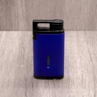 Colibri Belmont Single Jet Flame Lighter - Metallic Blue & Black