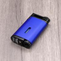 Colibri Belmont Single Jet Flame Lighter - Metallic Blue & Black