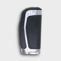 Colibri E3 Triple Jet Flame Lighter - Black & Chrome
