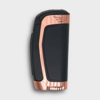 Colibri E3 Triple Jet Flame Lighter - Black & Rose Gold