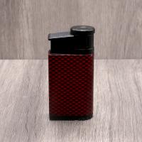 Colibri Evo Carbon Fibre Single-Jet Flame Lighter - Red