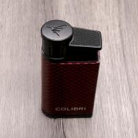 Colibri Evo Carbon Fibre Single-Jet Flame Lighter - Red