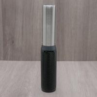 Eurojet Tube Single Jet Lighter - Black & Silver