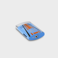 ST Dupont Le Mans Blue & Chrome Bundle - Ashtray & Maxijet Lighter