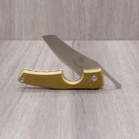 Les Fines Lames Le Petit - The Cigar Pocket Knife - Brass Leaf