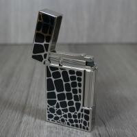 ST Dupont Lighter - Ligne 2 - Croco Dandy Palladium & Black Lacquer