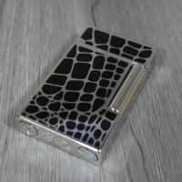 ST Dupont Lighter - Ligne 2 - Croco Dandy Palladium & Black Lacquer