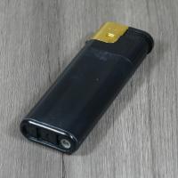 LUX Rubber & Gold Top Piezo Table Lighter