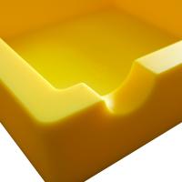 Mantis Flex Silicone Yellow Cigar Ashtray - 4 Cigar Rests