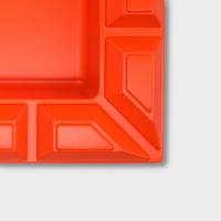 Mantis Mesa Rectangular Ashtray - Orange - 16 Cigar Rests