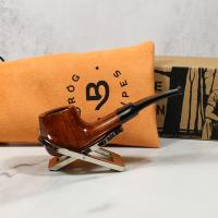 Mr Brog Alfa 98 Metal Filter Fishtail Briar Pipe (MB2574)