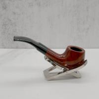 Mr Brog Alfa 98 Metal Filter Fishtail Briar Pipe (MB3008)