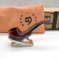 Mr Brog Alfa 98 Metal Filter Fishtail Briar Pipe (MB3117)