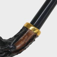 Mr Brog Amphora 309 Metal Filter Rustic Fishtail Churchwarden Pipe (MB7050)