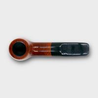 Mr Brog Alfa 98 Metal Filter Fishtail Briar Pipe (MB7262)