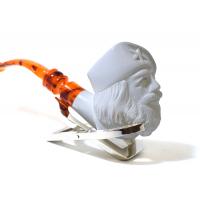 Meerschaum Small General Bent Fishtail Pipe (MEER400)