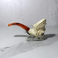 Meerschaum Medium Mercenary Bent Fishtail Pipe (MEER301)
