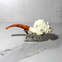 SLIGHT SECONDS - Sultan With Head Scarf Medium Meerschaum Pipe (MEER302)