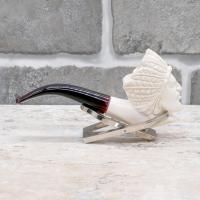 Meerschaum Medium Native American Bent Fishtail Pipe (MEER346)