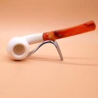 Meerschaum Large Calabash Bent Fishtail Pipe (MEER359)