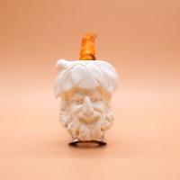 Meerschaum Large Bacchus Bent Fishtail Pipe (MEER361)